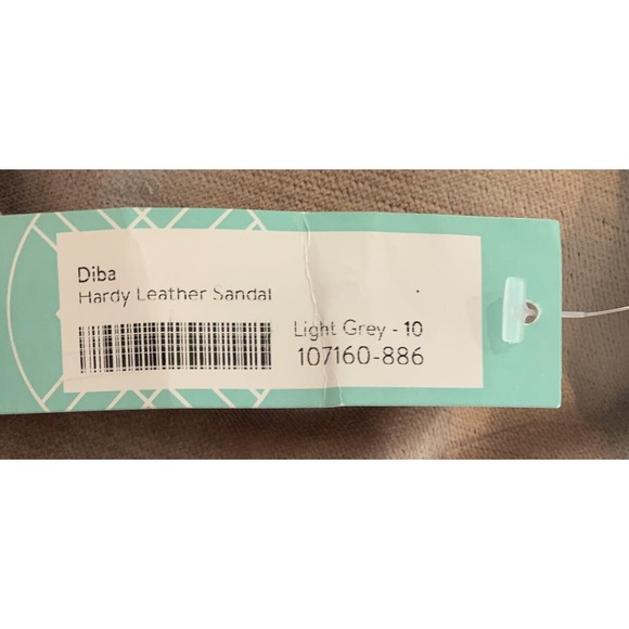 DIBA Shoes HARDY Leather Thong Sandal LIGHT GREY Size 10 Model NEW 38820 - Picture 8 of 8